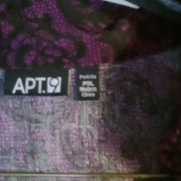 Faux wrap petite dress top - Picture 2 of 3